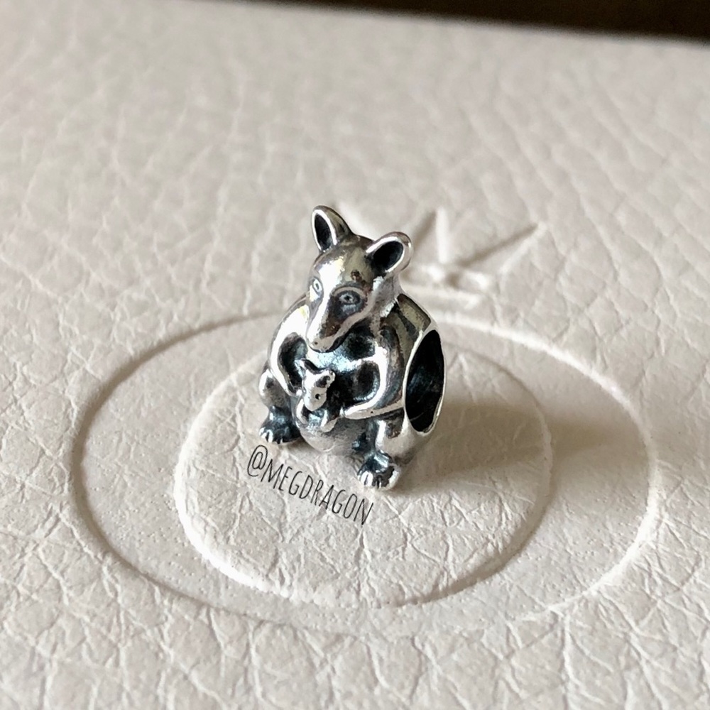 RETIRED Pandora Kangaroo Charm